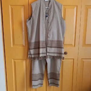 Caran New York Sleeveless Linen Set